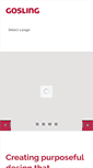 Mobile Screenshot of goslingdesign.com